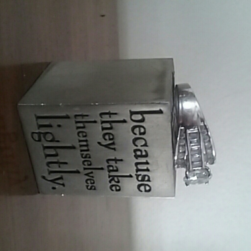 QVC  Epiphany Platinum Ring 10